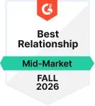 G2 Best Relationship 2026 Badge